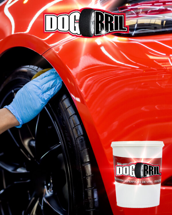 Dogobril® Gel abrillantador de llantas y autopartes plásticas exteriores
