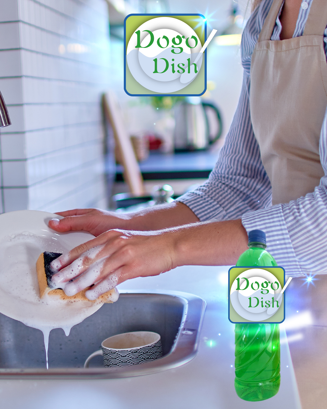 Dogodish® Detergente líquido lavatrastes aroma limón - Imagen 2